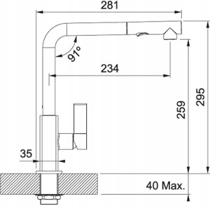 Кухонный кран Franke Maris pull-out spray 115.0392.357, хром