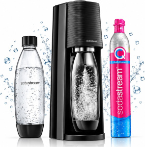 Сатуратор Sodastream Terra Black + 2 бутылки Fuse 1 л + сироп Mirinda