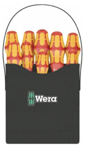 Набор отверток Wera VDE 11 шт. плоский крест Pozidriv крестообразный Phillips TORX 05004310001
