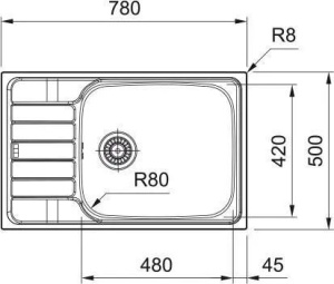 Кухонная раковина Franke Spark SKL 611-78 / 50 XL 101.0712.229, нержавеющая сталь лен