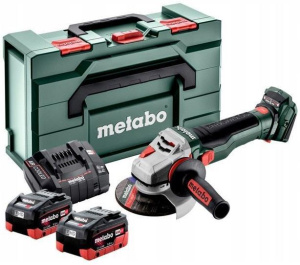 Аккумуляторная угловая шлифовальная машина Metabo WB 18 LTX BL 15-125 Quick с 2 АКБ в кейсе