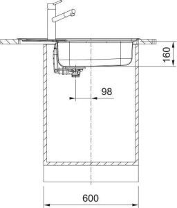 Кухонная раковина Franke Spark SKL 611-78 / 50 XL 101.0712.229, нержавеющая сталь лен