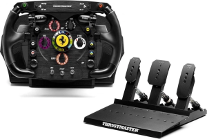 Игровой комплект Thrustmaster TX Servo Base с рулём Ferrari F1 и педалями Raceline III
