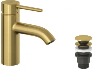 Смеситель для раковины Kludi Bozz 38266N076, матовое золото