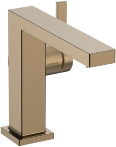 Смеситель для раковины Hansgrohe Tecturis E 73024140, шлифованная бронза