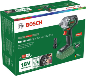 Аккумуляторный ударный гайковёрт Bosch UniversalImpactDrive 18V-350 (0603980304)