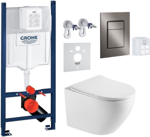 Комплект инсталляции Grohe с унитазом Imprese Tornado и кнопкой смыва