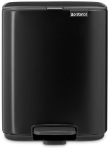 Мусорное ведро с педалью Brabantia 237867 7л, матовое черное