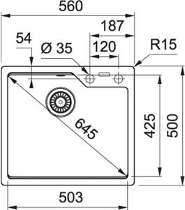 Кухонная раковина Franke Urban UBG 610-56 114.0582.776, оникс