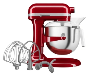 Планетарный миксер с насадками KitchenAid Heavy Duty 5KSM70JPXEER, красный
