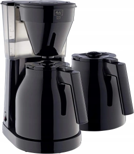 Капельная кофеварка Melitta Easy II Therm 1023-06 с двумя термокружками, черный