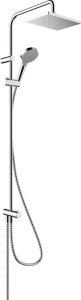 Душевой гарнитур с дождевым душем Hansgrohe Vernis Shape 26282000, хром