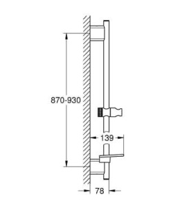 Душевая штанга Grohe 26603DA0, розовое золото