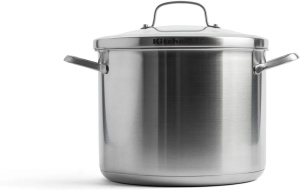Кастрюля с крышкой KitchenAid Proline CWCC004785001, 24см, серый, 8л