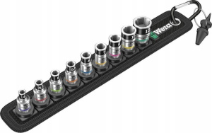 Набор торцевых головок Wera Zyklop 05003880001, 1/4", 9 шт.