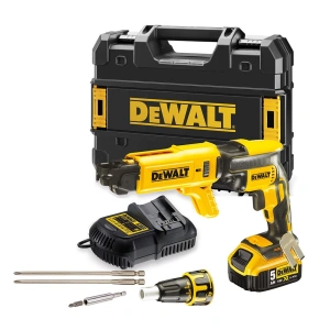 Аккумуляторный шуруповерт для гипсокартона DeWALT DCF620P1K в кейсе с АКБ и ЗУ