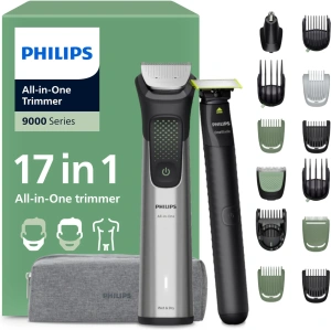 Триммер Philips All-in-One Series 9000 MG9535/15, серебристый