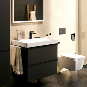Смеситель для раковины Hansgrohe Tecturis E 110 73011670, матовый черный
