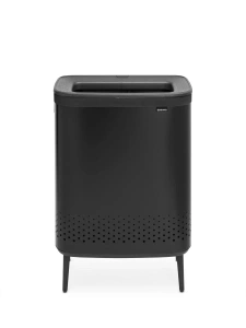 Корзина для белья Brabantia Bo Laundry Bin Hi 200564, 2 × 45 л, матовая чёрная