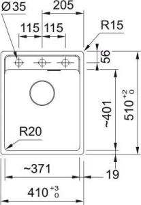 Кухонная раковина Franke Maris MRG 610-37 114.0716.338, сланцевый серый