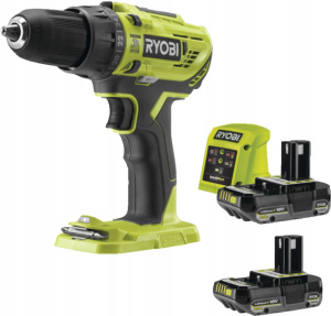 Аккумуляторная ударная дрель-шуруповерт RYOBI R18PD32-2C20GP с 2 АКБ и ЗУ