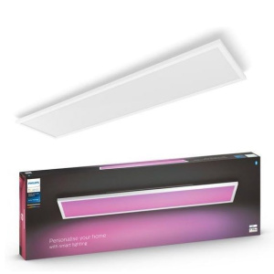 Умный потолочный светильник Philips Hue White and Color Ambiance Surimu Rectangle Panel 30x120см 929002966501, белый