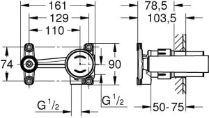 Встраиваемая часть смесителя Grohe 23429000