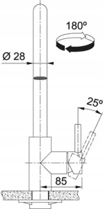 Кухонный кран Franke Eos Neo U pull-out spray 115.0529.207, нержавеющая сталь