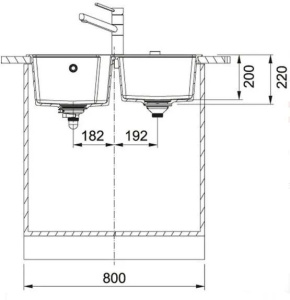 Кухонная раковина Franke Urban UBG 620-78 114.0575.056, бежевый