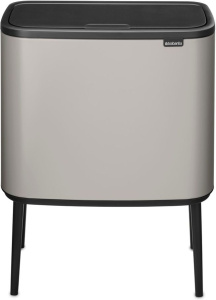 Мусорное ведро Brabantia Bo Touch Bin 254987, 36 л, мягкое серое