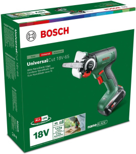 Аккумуляторная сабельная пила Bosch UniversalCut 18V-65 (06033D5202)