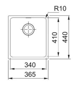 Кухонная раковина Franke SIRIUS SID 110-34 125.058.2066, серый