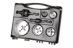 Набор корончатых сверл Wolfcraft WF5422000, биметалл, 25–83 мм
