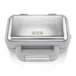 Вафельница Breville DuraCeramic VST072X, бело-серебристая