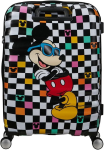 American Tourist Wavebreaker Disney FL - Spinner M чемодан, 67 см, 64 л Mickey Check