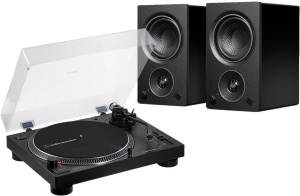 Стереокомплект Audio-Technica AT-LP120XBT-USB + PSB Speakers AM3, черный