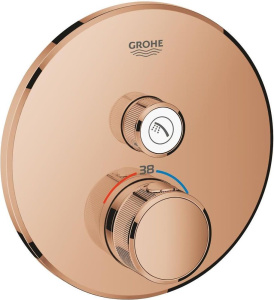 Смеситель для душа Grohe Grohtherm SmartControl 29118DA0, розовое золото