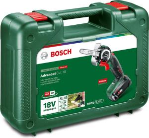 Аккумуляторная мини-цепная пила Bosch AdvancedCut 18 (06033D5101)