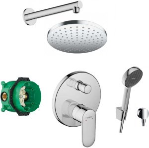 Душевой комплект Hansgrohe Vernis Blend 71466000 + 27809000 + 28052000, хром