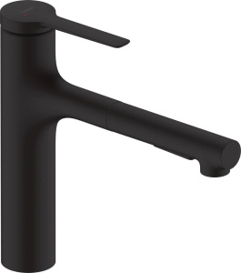 Смеситель для кухни Hansgrohe M33 черный матовый (74801670)