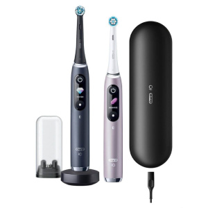 Электрическая зубная щетка Oral-B iO 9 DUO, Black Onyx/Rose Quartz