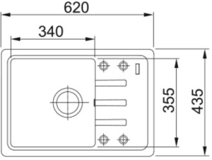 Кухонная раковина Franke Bliss BSG 611-62 114.0367.750, белый полярный