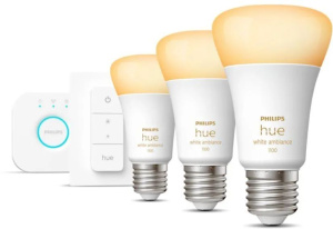Стартовый комплект из 3 ламп Philips Hue White Ambiance E27 1100 лм 929002468403