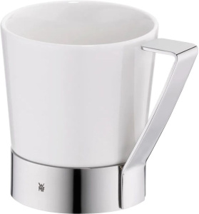 Кофейная чашка WMF CultureCup WMFCULTP240 240мл, бело-серебристая