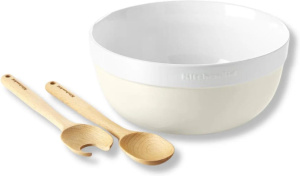 Салатник KitchenAid Sweet & Savory CC000641-001, 24см, кремовый