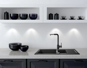 Кухонный кран Franke Sirius L Side pull-out 115.0668.279, хром/оникс