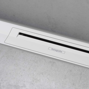 Внешний сливной элемент Hansgrohe Raindrain Flex 70см настенный 56050700, матовый белый