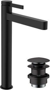 Смеситель для умывальника Hansgrohe Finoris 76070670, черный матовый
