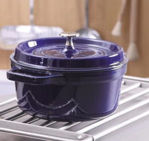 Чугунная жаровня Staub 4,6 л, Ø 26 см, синяя 40510-284-0