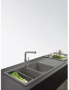 Кухонный кран Franke Urban pull-out 115.0595.089, каменный серый
